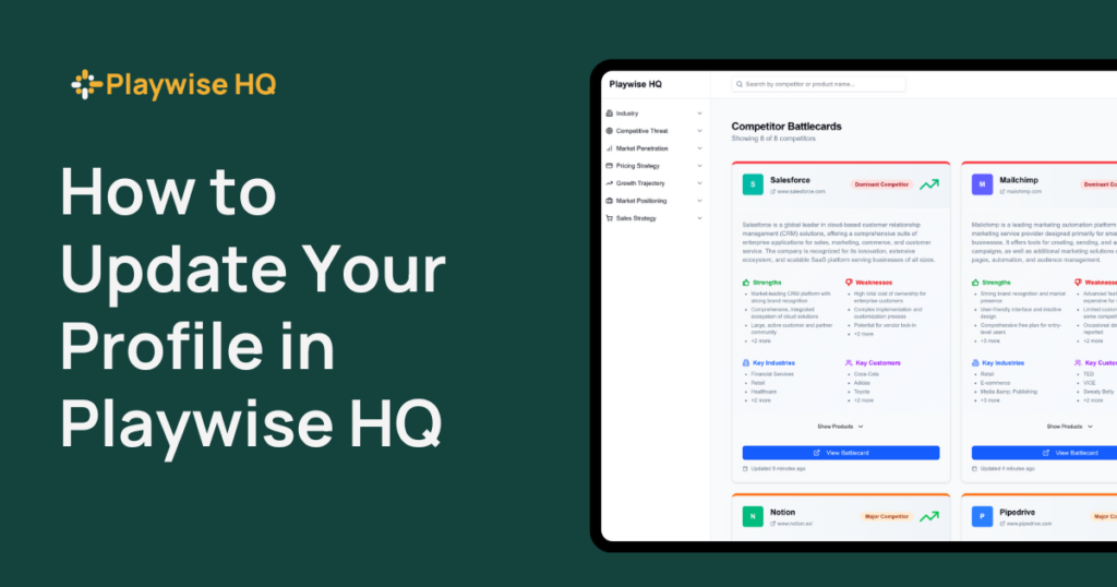 Playwise HQ - How to Update Your Profile in Playwise HQ - Featured Image