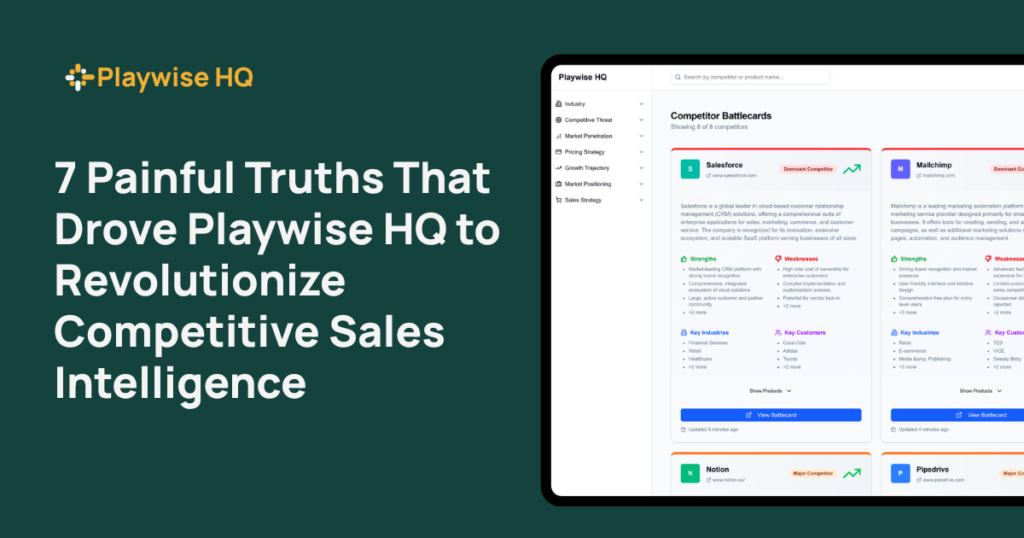 Playwise HQ - 7 Painful Truths That Drove Playwise HQ to Revolutionize Competitive Sales Intelligence - Featured Image