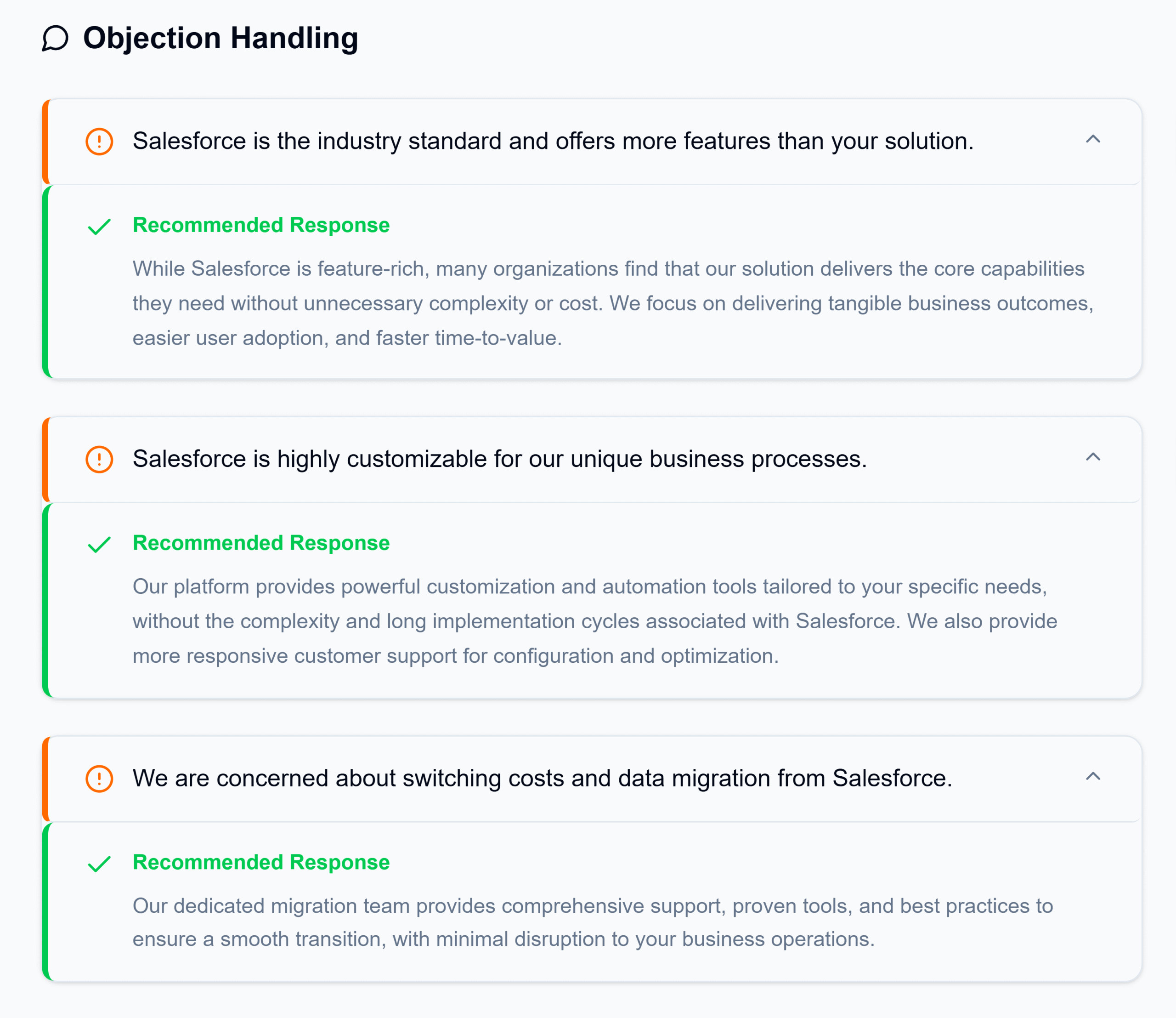 Playwise HQ - Objection Handling