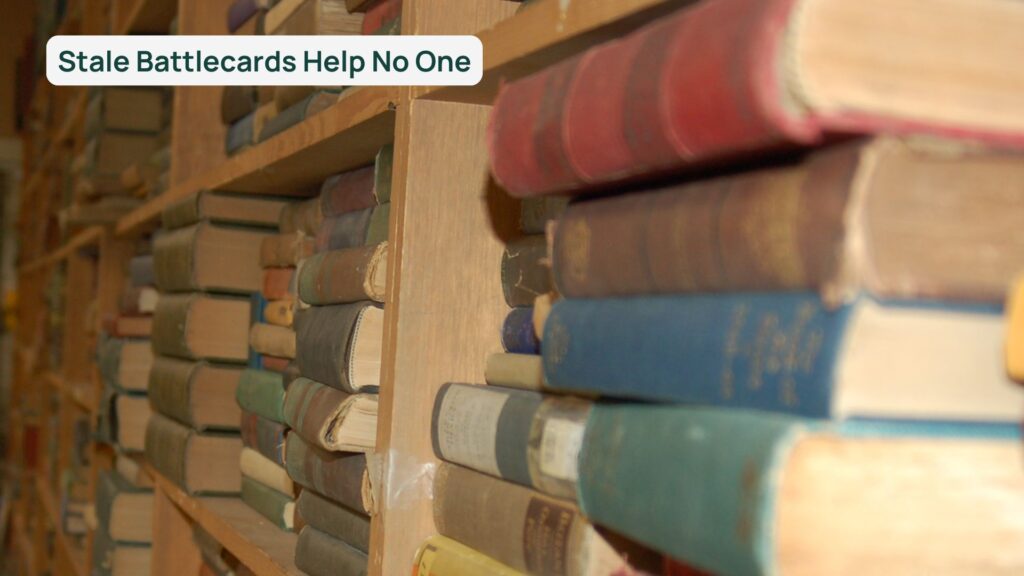 dusty books on a shelf