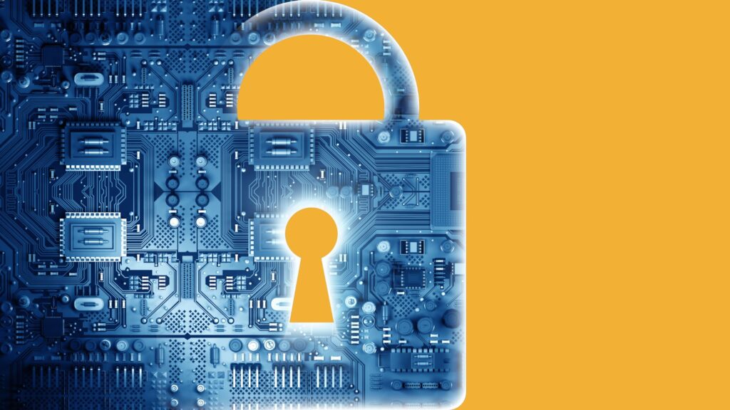 Padlock signifying technology lock in