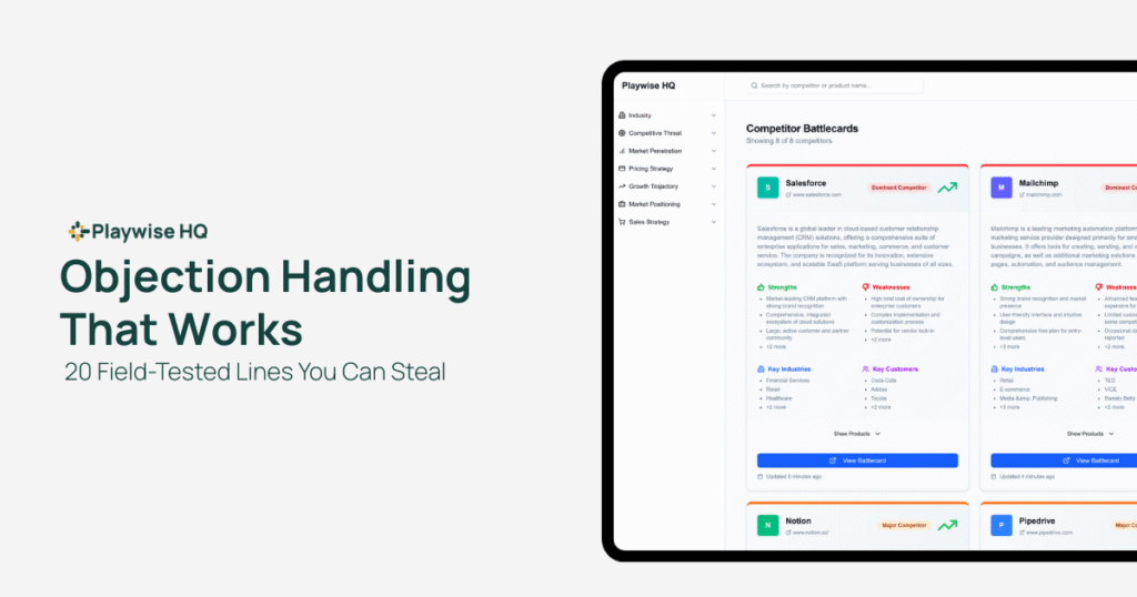 Playwise HQ - Objection Handling That Works - Featured Image