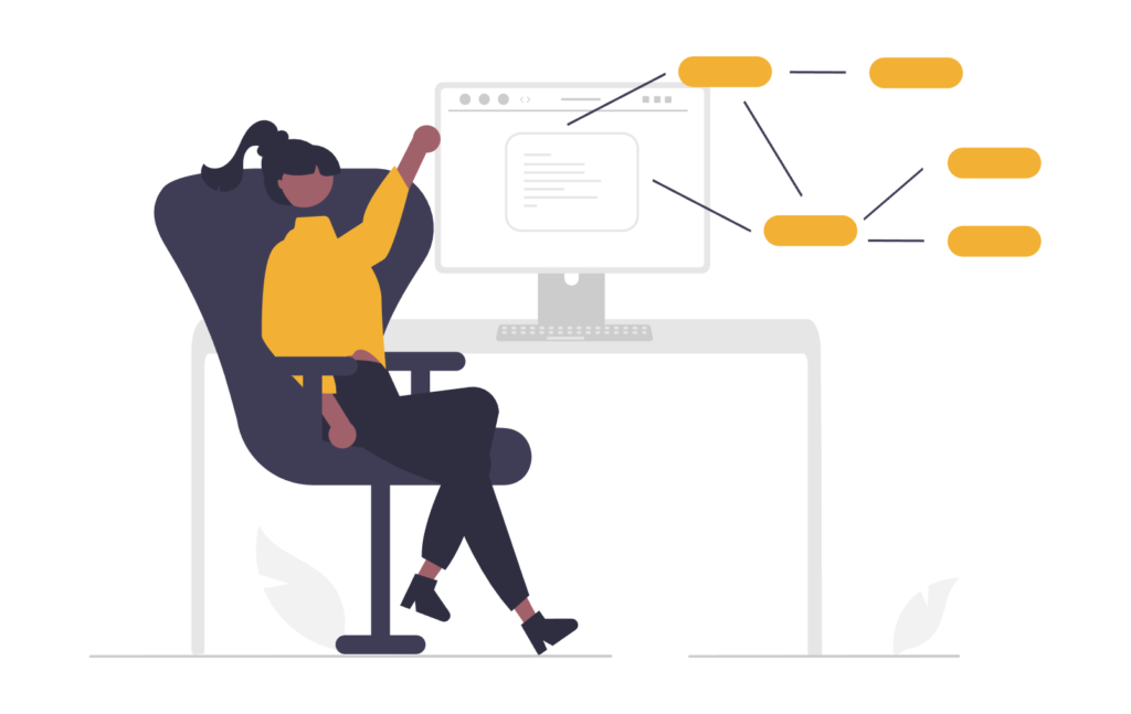 illustration representing a framework