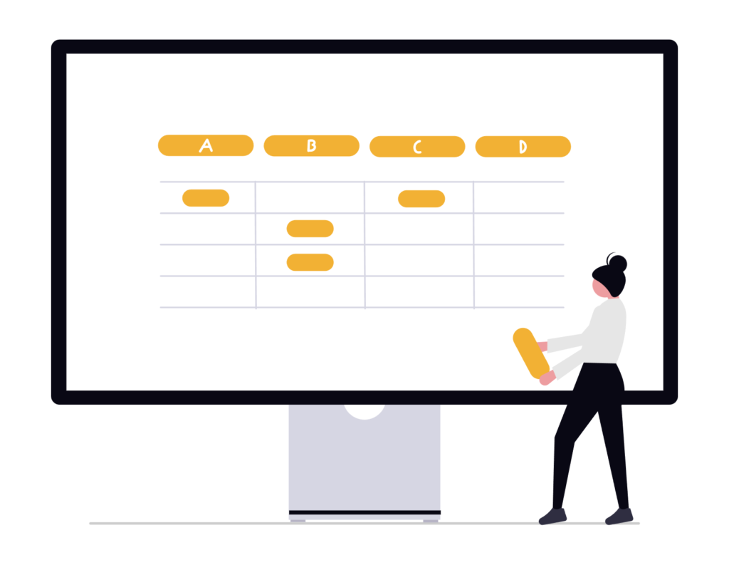illustration representing sales data