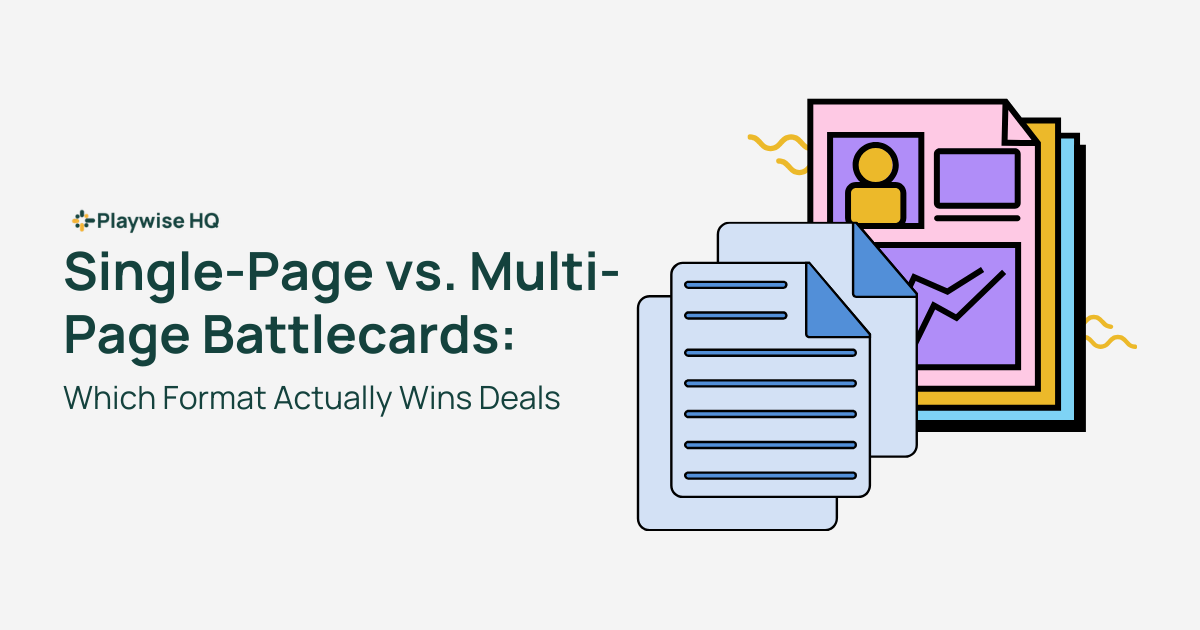 Playwise HQ - Single-Page vs Multi-Page Battlecards - Featured Image