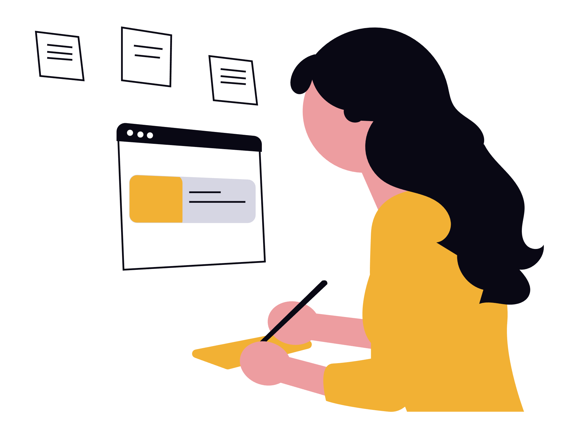 illustration representing software options