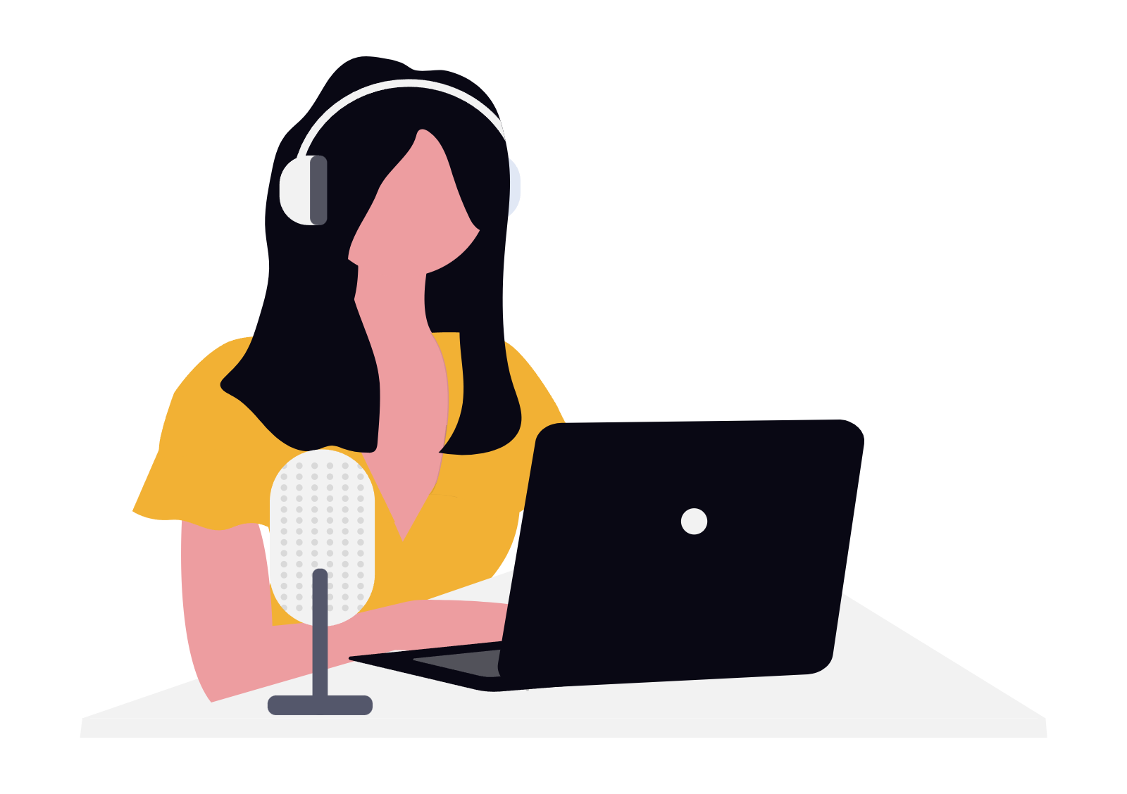 illustration of remote sales person