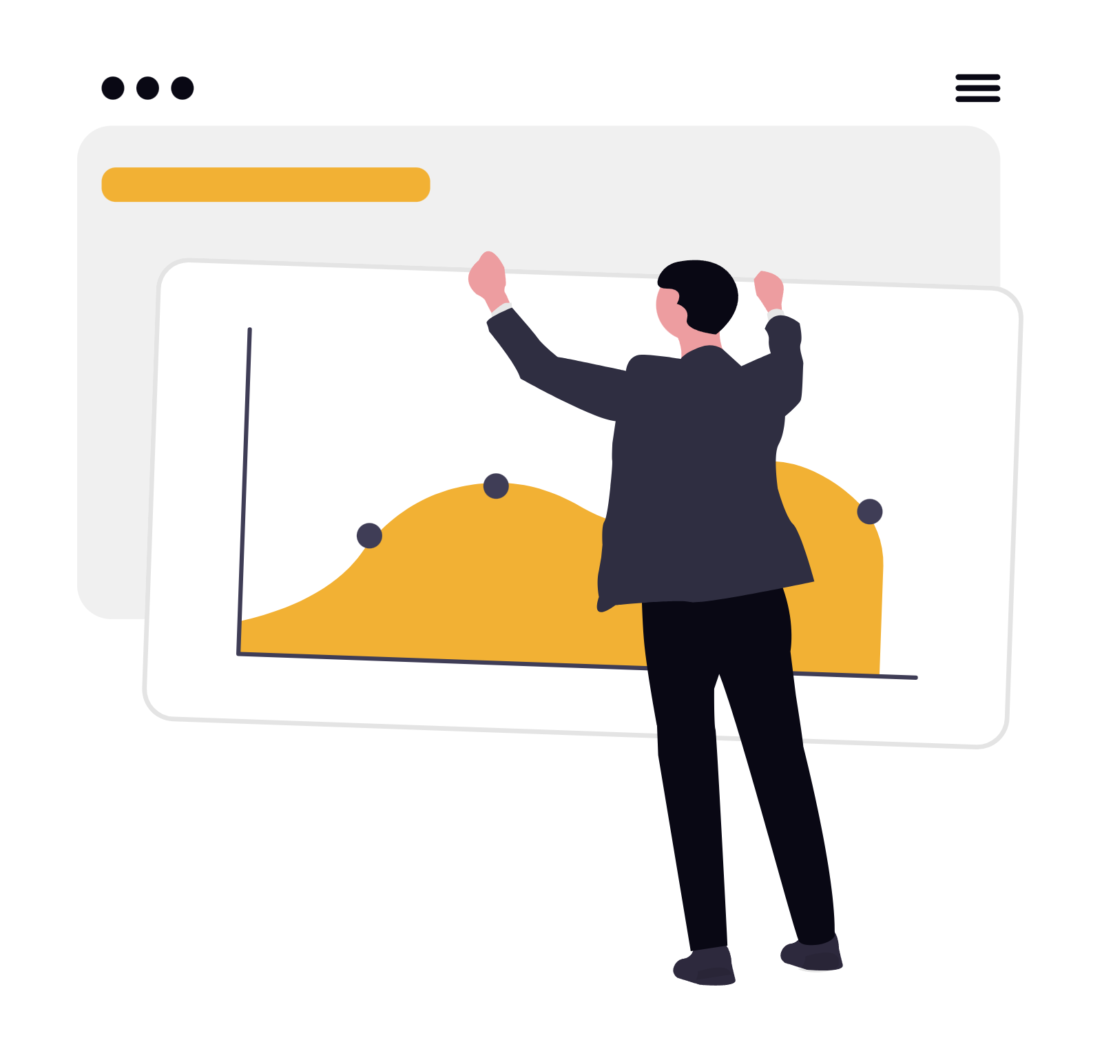 illustration representing competitive intelligence analytics