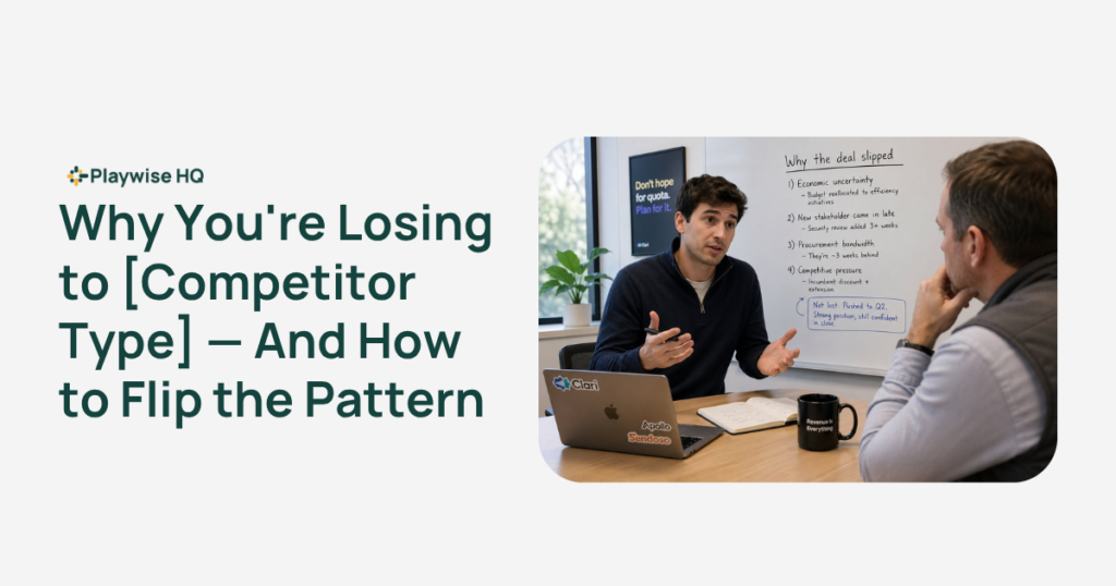 Playwise HQ - Why You Are Losing To Competitor Type - Featured Image