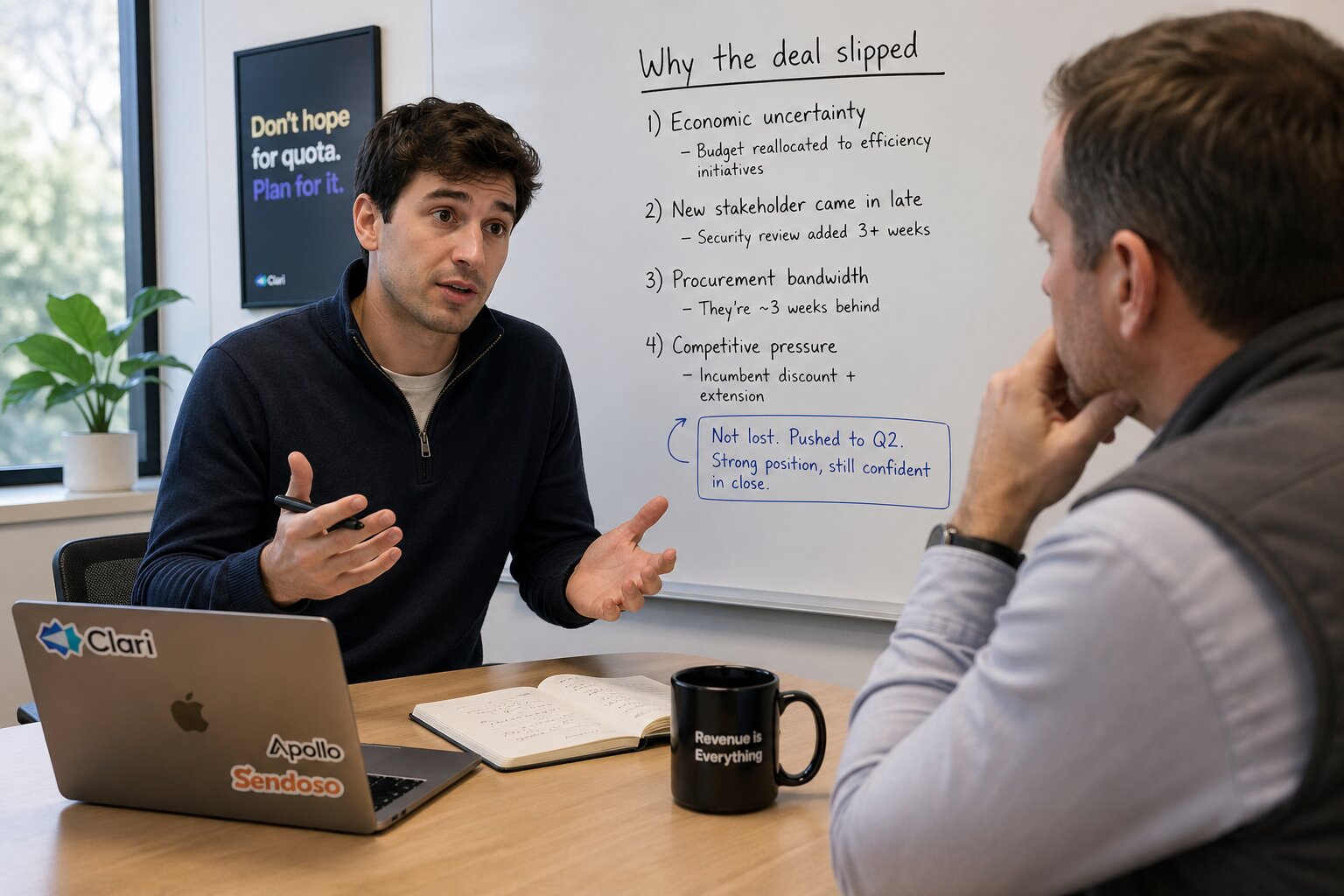 Sales Rep Explaining Why A deal Slipped