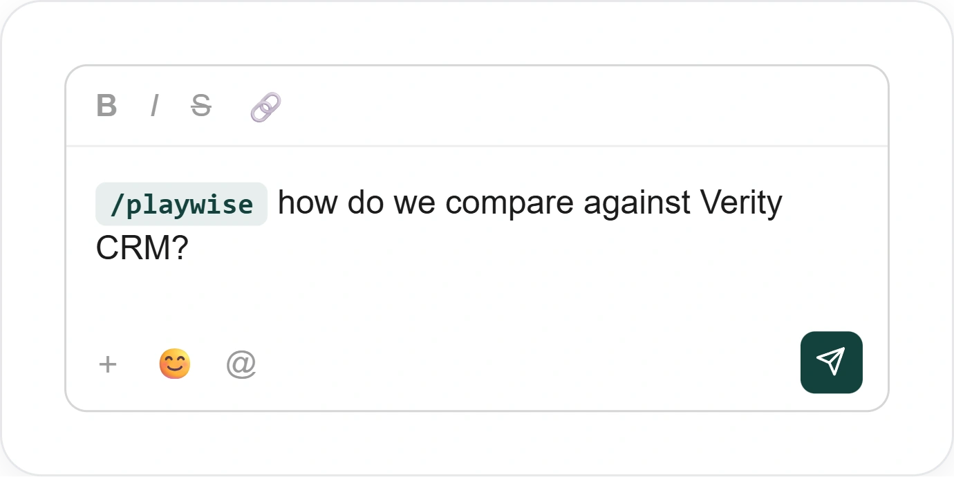 Playwise HQ Slack Slash Command