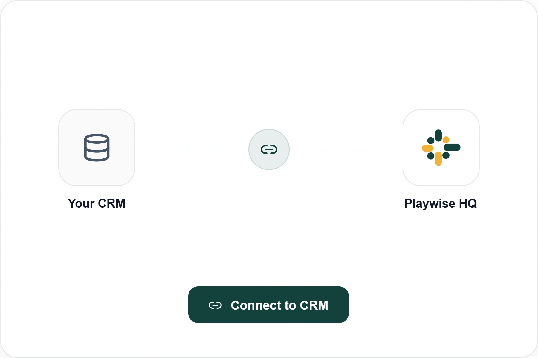 Playwise HQ connecting to a CRM
