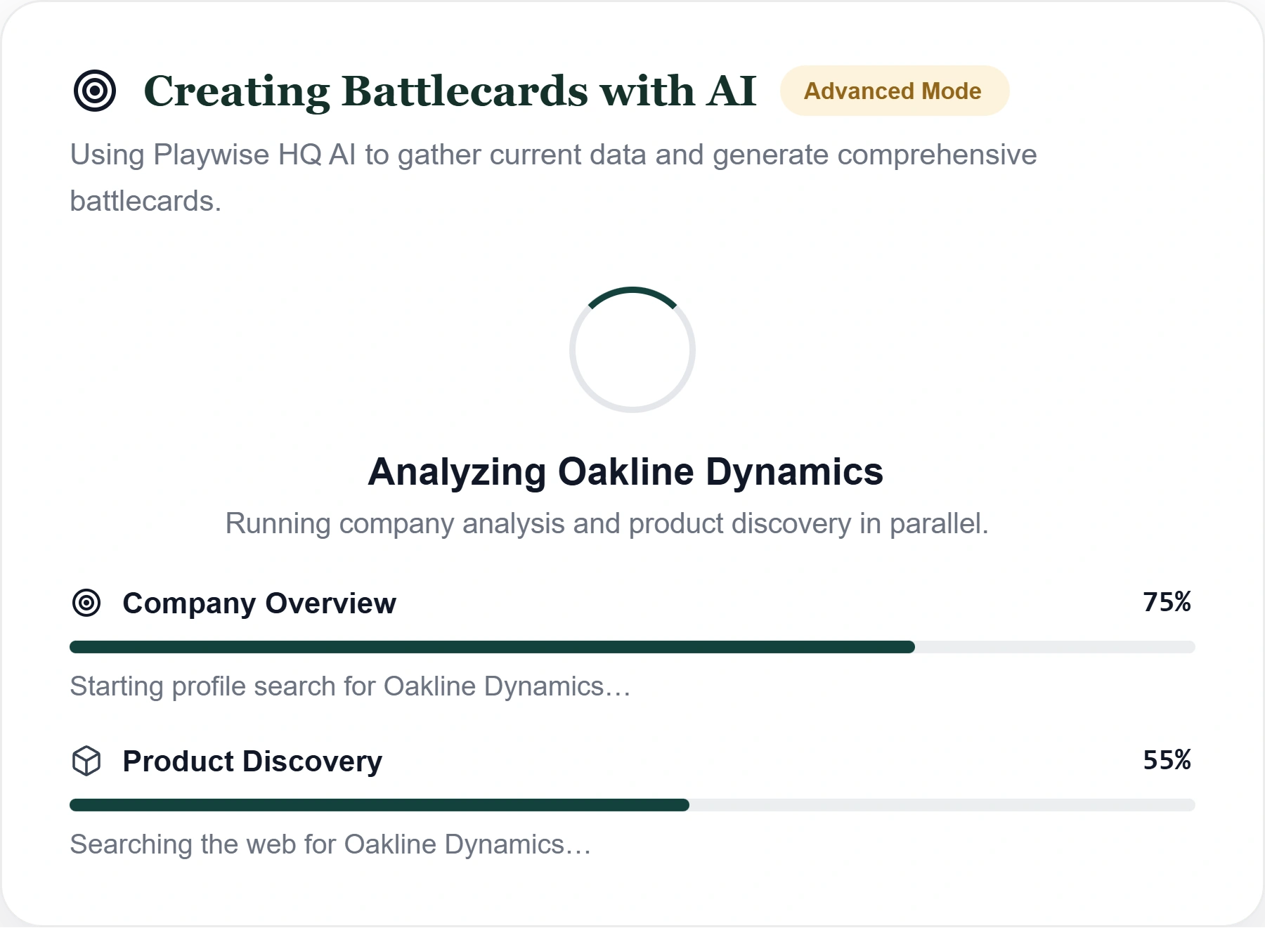 AI Competitor Battlecards