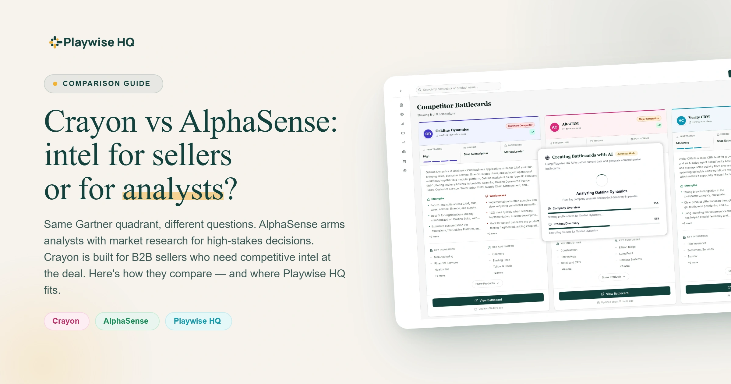 Crayon vs AlphaSense Feature Image