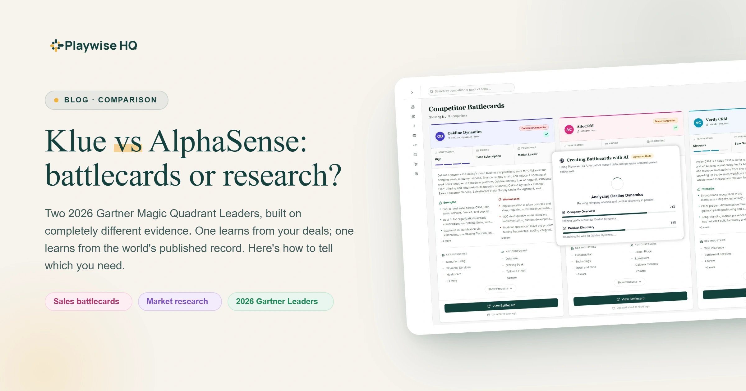 Klue vs AlphaSense Feature Image